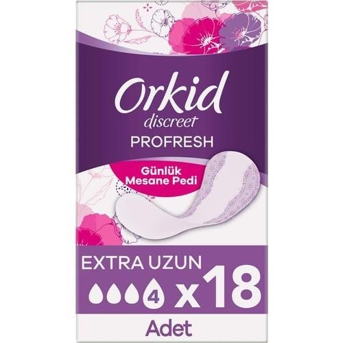 Orkid Mesane Pedi Ekstra Uzun Süper Ekonomik Paket 18 Ped