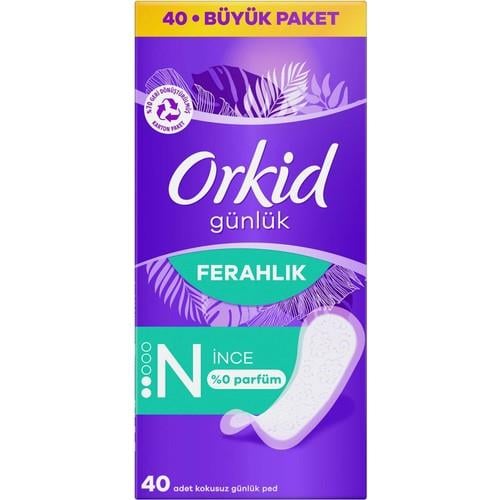 Orkid Yaprak Günlük Ped Normal 40 Adet Ekonomik Paket