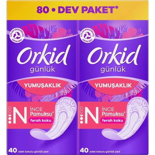 Orkid Yaprak Pamuksu Günlük Ped Deo Fresh Dev Ekonomi Paketi 80 Ped