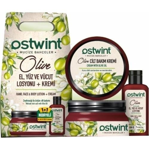 Ostwint 300 ml Krem + 100 ml Losyon Set Zeytin Yağlı 8683835159895