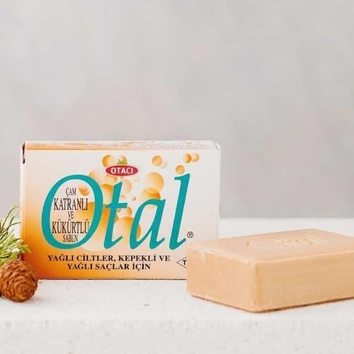Otacı Çam Katranı ve Kükürt İçeren Sabun - Kepek ve Yağ Dengeleyici, 80 g
