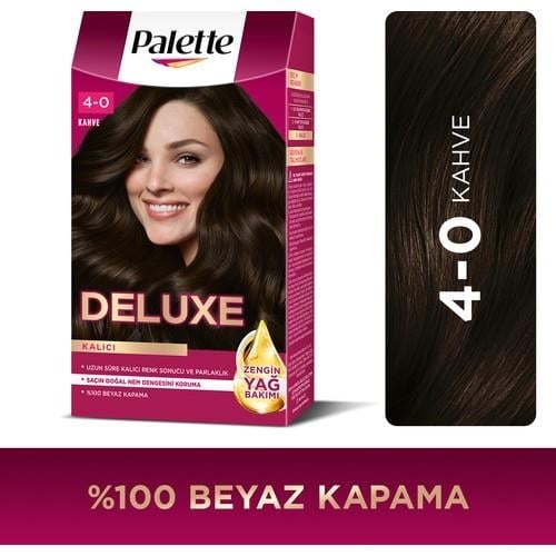 Palette Deluxe 4-0 Kahve Zengin Yağ Bakımı Kit Saç Boyası Bakım Maskesi