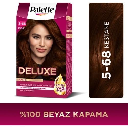 Palette Deluxe 5-68 Kestane Zengin Yağ Bakımı Kit Saç Boyası Bakım Maskesi