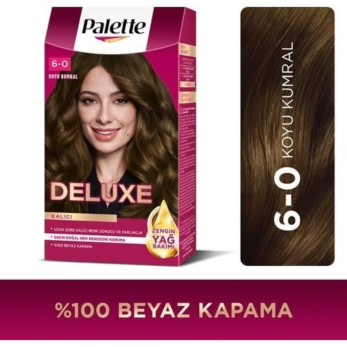 Palette Deluxe 6-0 Koyu Kumral Zengin Yağ Bakımı Kit Saç Boyası Bakım Maskesi