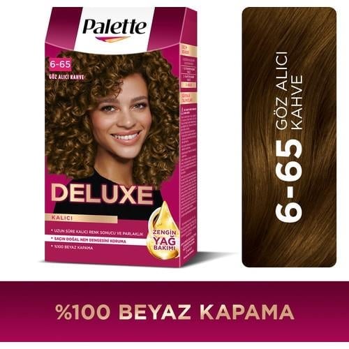 Palette Deluxe 6-65 Göz Alıcı Kahve Zengin Yağ Bakımı Kit Saç Boyası Bakım Maskesi