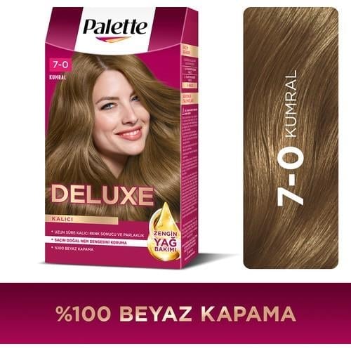 Palette Deluxe 7-0 Kumral Zengin Yağ Bakımı Kit Saç Boyası Bakım Maskesi