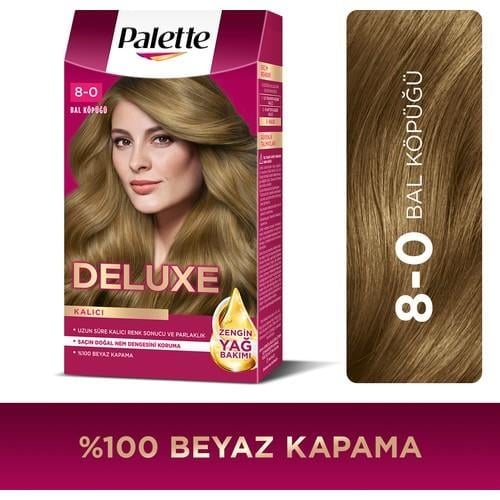 Palette Deluxe 8-0 Bal Köpüğü  Zengin Yağ Bakımı Kit Saç Boyası Bakım Maskesi