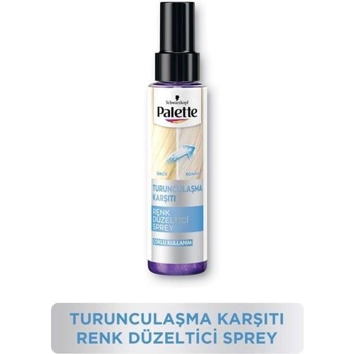 Palette Schwarzkopf Renk Düzeltici Sprey Canlandırıcı Etkiyle 100 ml Röfleli Saçlar İçin