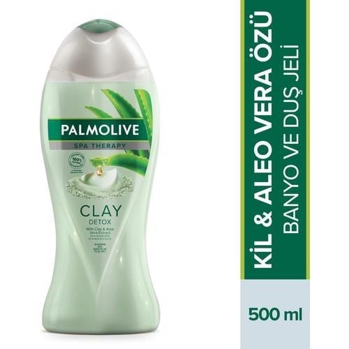 Palmolive Spa Therapy Clay Detox Kil ve Aloe Vera Özü Banyo ve Duş Jeli 500 ml