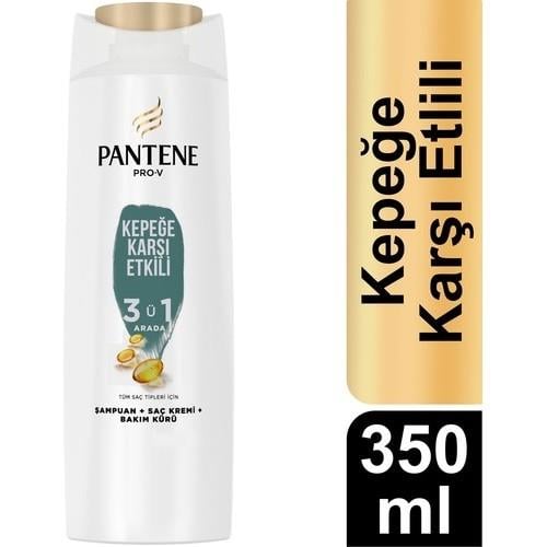 Pantene Kepeğe Karşı Etkili 3'ü1 Arada Şampuan 350 ml