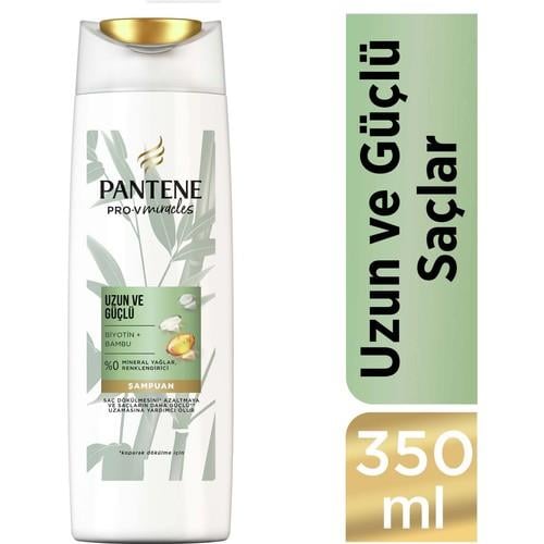 Pantene Uzun Ve Güçlü Saçlar Bambu Ve Biyotinli Şampuan 350 Ml