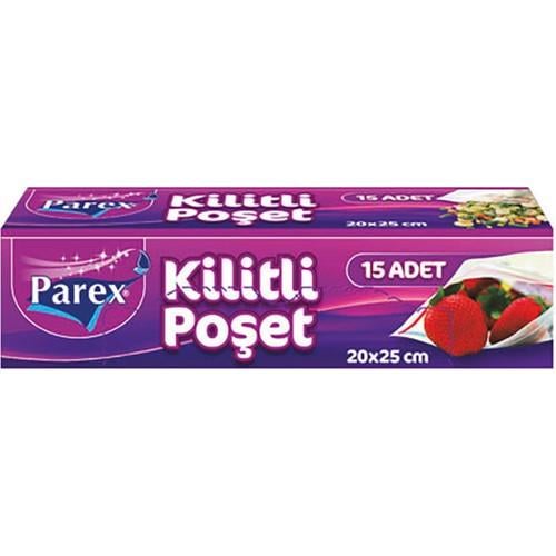 Parex Kilitli Buzdolabı Poşeti 12'li 20 x 25 cm