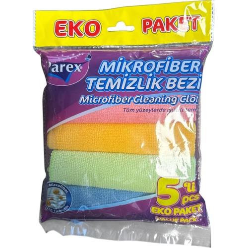 Parex Mikrofiber Temizlik Bezi Eko Paket 5li