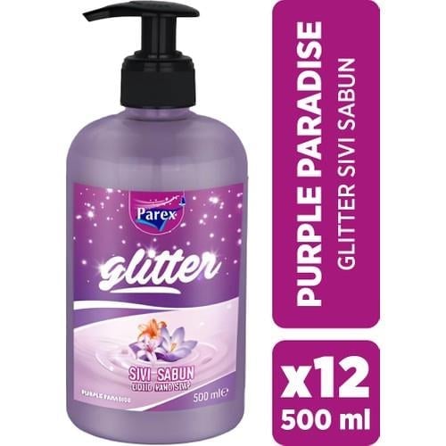 Parex Purple Paradise Glitter Sıvı Sabun 500ML x 12 Adet