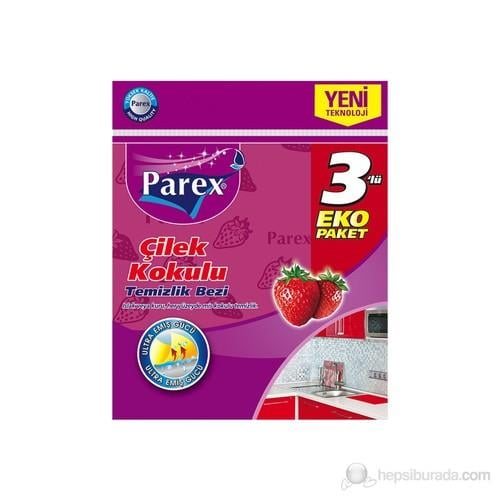 Parex Temizlik Bezi Çilek Kokulu  3 'lü Ekonomik Paket kk