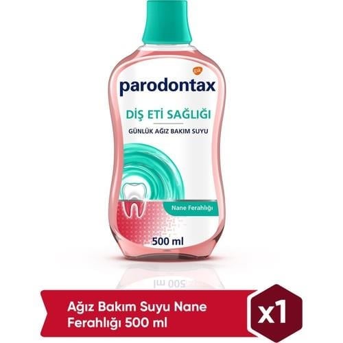 Parodontax Diş Eti Bakımı Nane Ferahlığı Ağız Bakım Suyu 500ml​