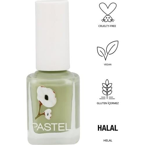 Pastel Oje 412 Vegan Gluten İçermeyen Özel Formül 11 ml Açık Yeşil Renk