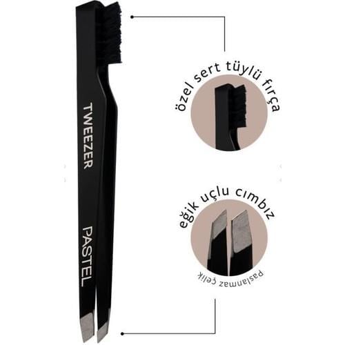 Pastel Sıngle Tweezer With Brush