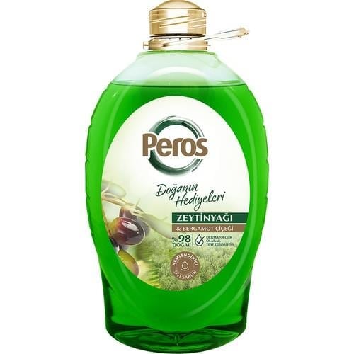 Peros Sıvı Sabun Zeytinyağı ve Bergamot Çiçeği Kokulu Doğal Nemlendirici 3 L