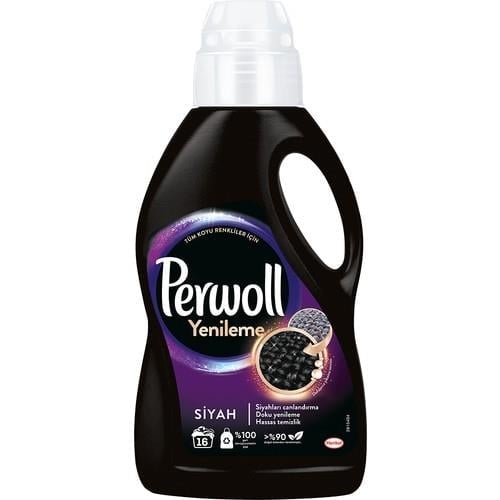 Perwoll Hassas Bakım Sıvı Çamaşır Deterjanı 1L (16 Yıkama) Siyah Yenileme