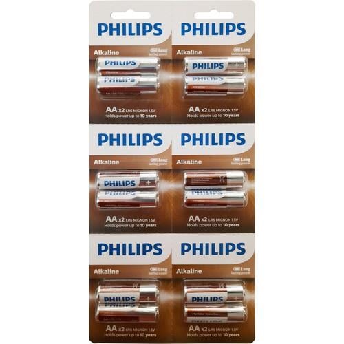 Philips LR6A12S 10 Alkaline Pil Aa 12'lİ