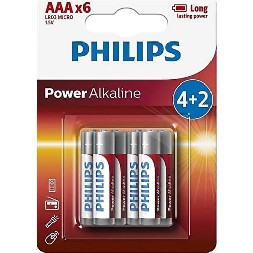 Philips Power Alkalin Pil Aaa 4+2