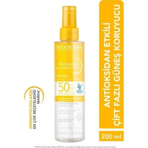 Photoderm Anti OX Sun Protective Water SPF50 Yaşlanma Karşıtı Antioksidan Güneş Koruyucu 200 ml