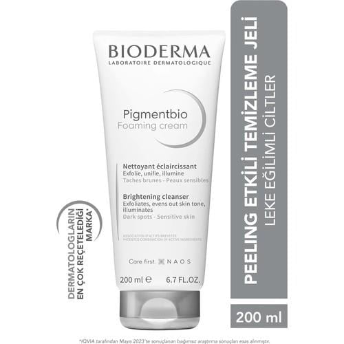 Pigmentbio Foaming Cream Leke Karşıtı Aydınlatıcı Peeling Etkili Yıkama Jeli Yüz ve Vücut 200 ml