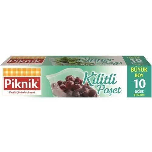 Piknik Kilitli Poşet Büyük Boy 10'lu