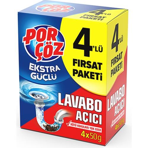 Porçöz Lavabo Açıcı 4X50GR (4'lü Fırsat Paketi)