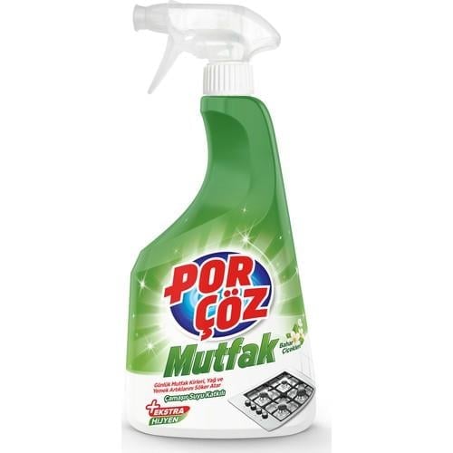 Porçöz Mutfak Sprey 750 ml Çamaşır Suyu Katkılı Özel Formül ile Etkili Mutfak Temizliği