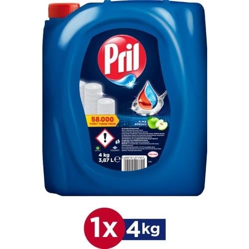 Pril Elma Kokulu Bulaşık Deterjanı 4 kg Elde Yıkama İçin Ekonomik ve Etkili Çözüm