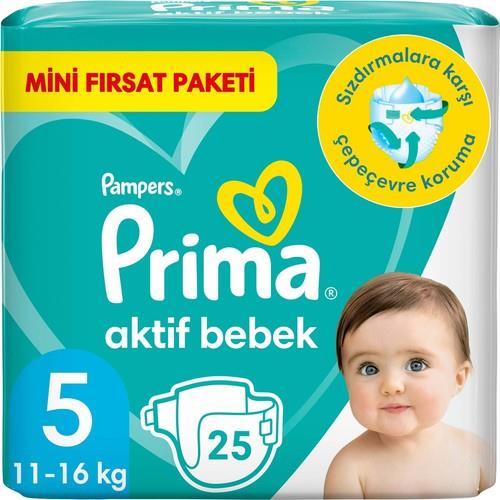 Prima Bebek Bezi Aktif Bebek 5 Beden 26 Adet Junior Paketi