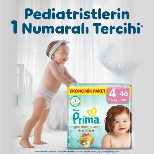 Prima Bebek Bezi Premium Care 4 Numara 46 Adet Ekonomik Paket