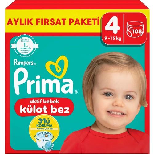 Prima Külot Bebek Bezi 4 Beden 108 Adet