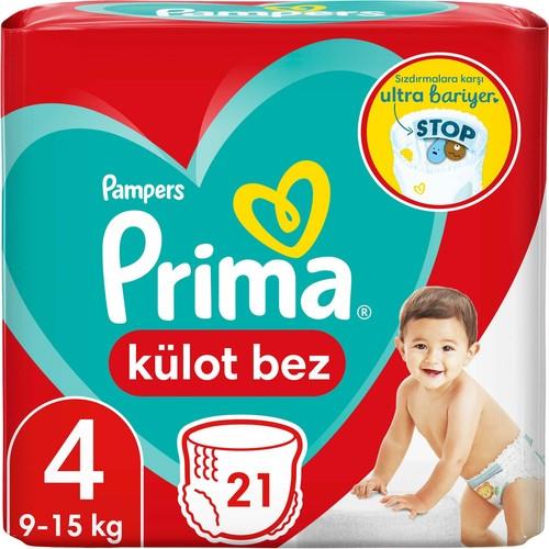 Prima Külot Bebek Bezi 4 Beden 21 Adet Maxi Tekli Paket