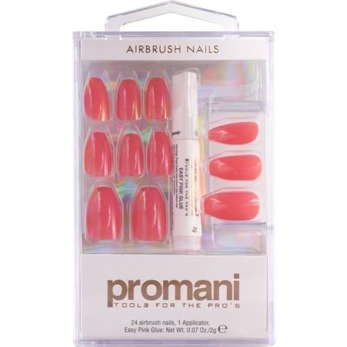 Promani Gül Pembe Takma Tırnak Kiti  PR-5655
