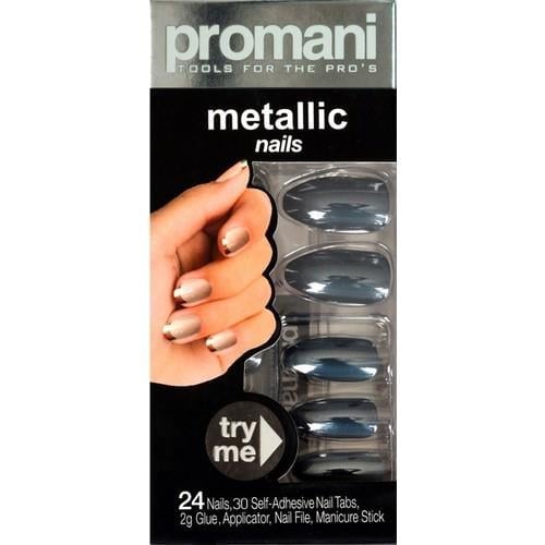 Promani Metalik Takma Tırnak Kiti - Koyu Füme Kod: PR-5020