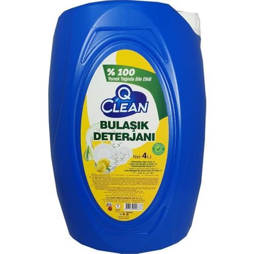Q Clean Sıvı Bulaşık Deterjanı Limon 4 lt