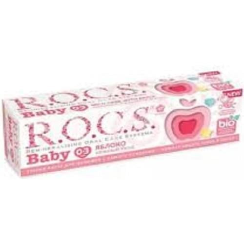R.O.C.S. Baby Elma Püresi Tadında Florürsüz Diş Macunu 35 ml - 0-3 Yaş