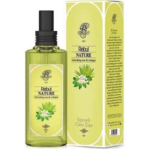 Rebul Nature Sprey Cam Şişe Kolonya 100ML