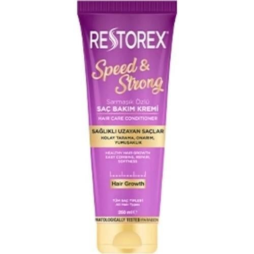 Restorex Speed & Strong Saç Kremi 250 ml Günlük Kullanım için Sağlıklı ve Hızla Uzayan Saçlar