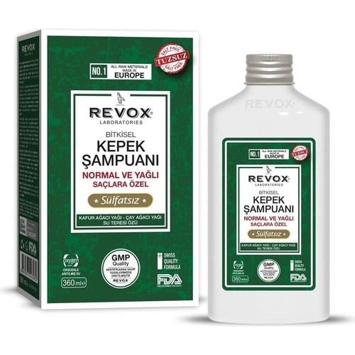 Revox Şampuan Kepeğe Karşı Etkili Tuzsuz Normal ve Yağlı Saçlar 360 ml