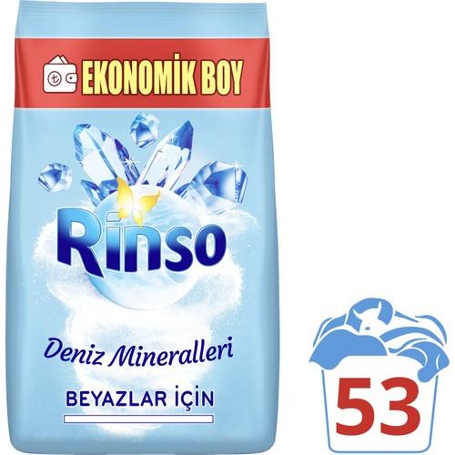 Rinso Deniz Mineralleri Beyazlar için Toz Çamaşır Deterjanı 8 KG 53 Yıkama