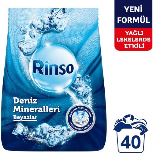 Rinso Toz Çamaşır Deterjanı Deniz Mineralleri Beyazlar İçin Derinlemesine Temizlik 6 KG