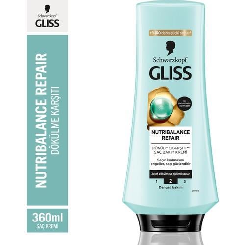 Schwarzkopf Gliss Nutribalance Repair Saç Bakım Kremi 360 Ml