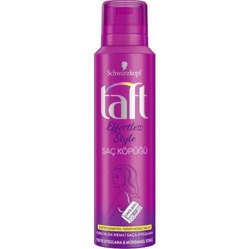 Schwarzkopf Taft Effortless Style Saç Köpüğü Elektriklenmeyi Önleyici 150 ml Pratik Uygulama