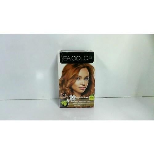 Sea Color 7/43 Koyu Bakır Saç Boyası Amonyaklı Kadın Kullanımı İçin 99 ml
