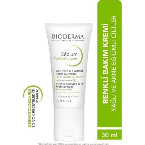 Sebium Global Cover Sivilce Karşıtı AHA ve Salisilik Asit İçeren Renkli Bakım Kremi 30 ml