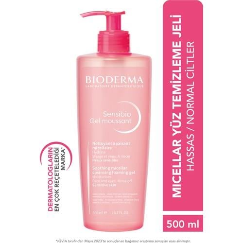 Sensibio Foaming Gel Hassas ve Normal Ciltler Durulanan Micellar Yüz Temizleme Jeli 500 ml